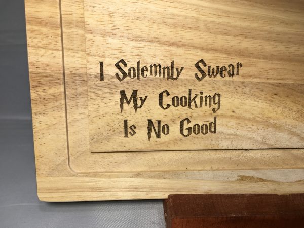 2018 09 11 13.27.41 600x450 - Custom Engraved Solemnly Swear Wood Cutting Board